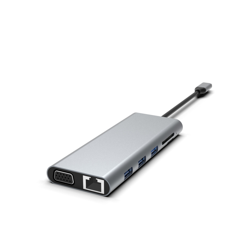 5-in-1 USB C Hub met Ethernet USB A Rj45 Adapter Type C Docking Station MacBook