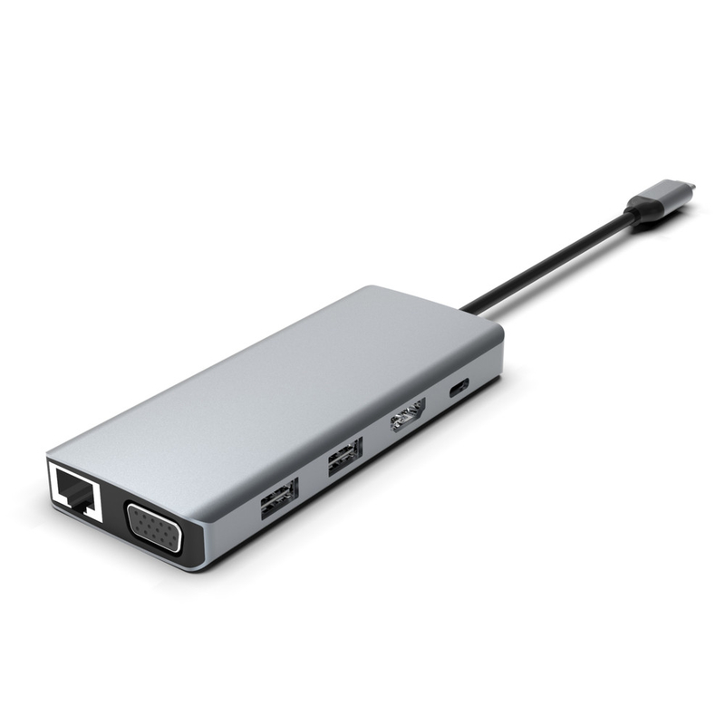 11-in-1 USB C Docking Station Multiport Hub HDMI 4K 60Hz SD/TF kaartlezer 3*USB 3.0/100W Power