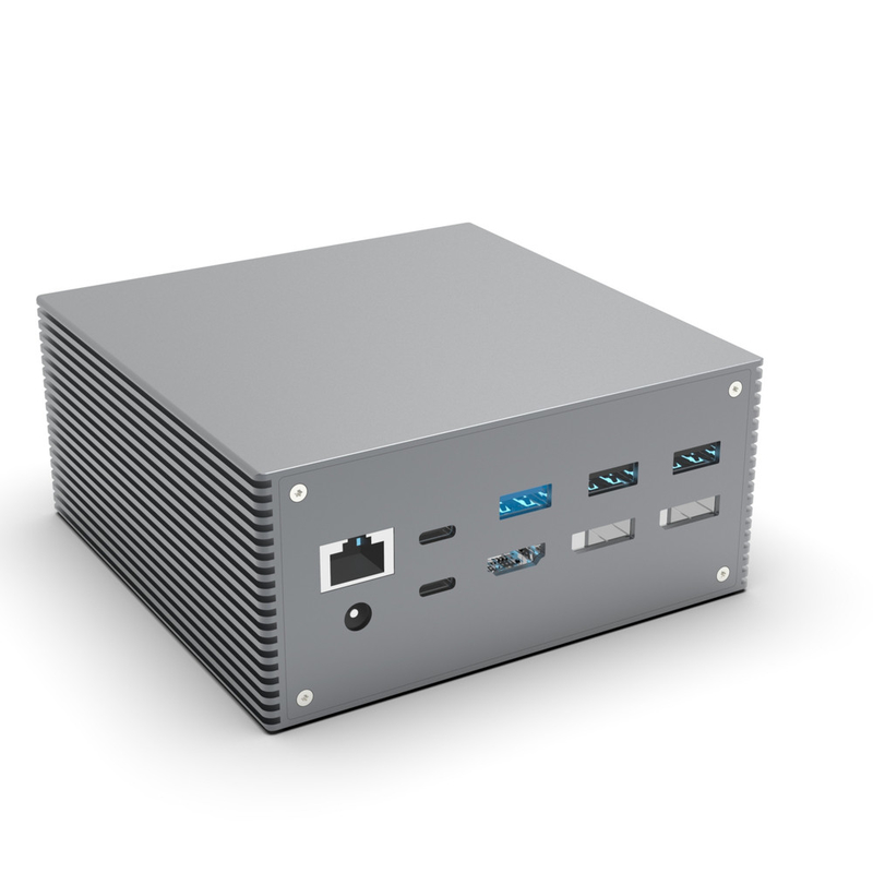 15 In 1 Dual USB C Docking Station 4k 60hz Type C SD 104Mb RJ45 1000M USB 3.0 Voor Laptop