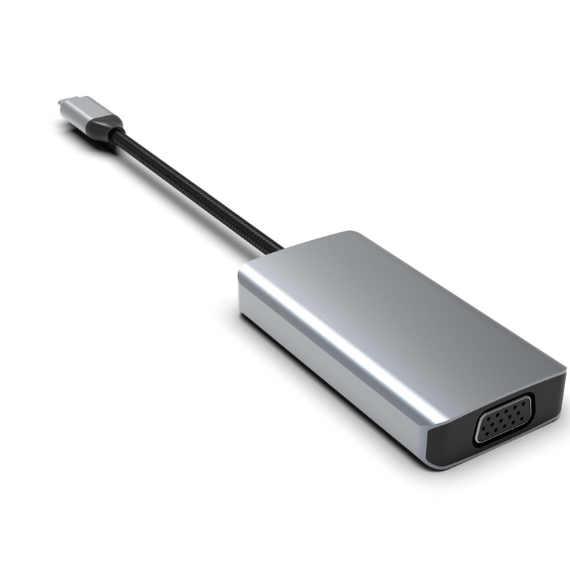 Mini 4 In 1 USB C Adapter Type C Hub Met USB 3.0 HDMI VGA USB-C PD opladen
