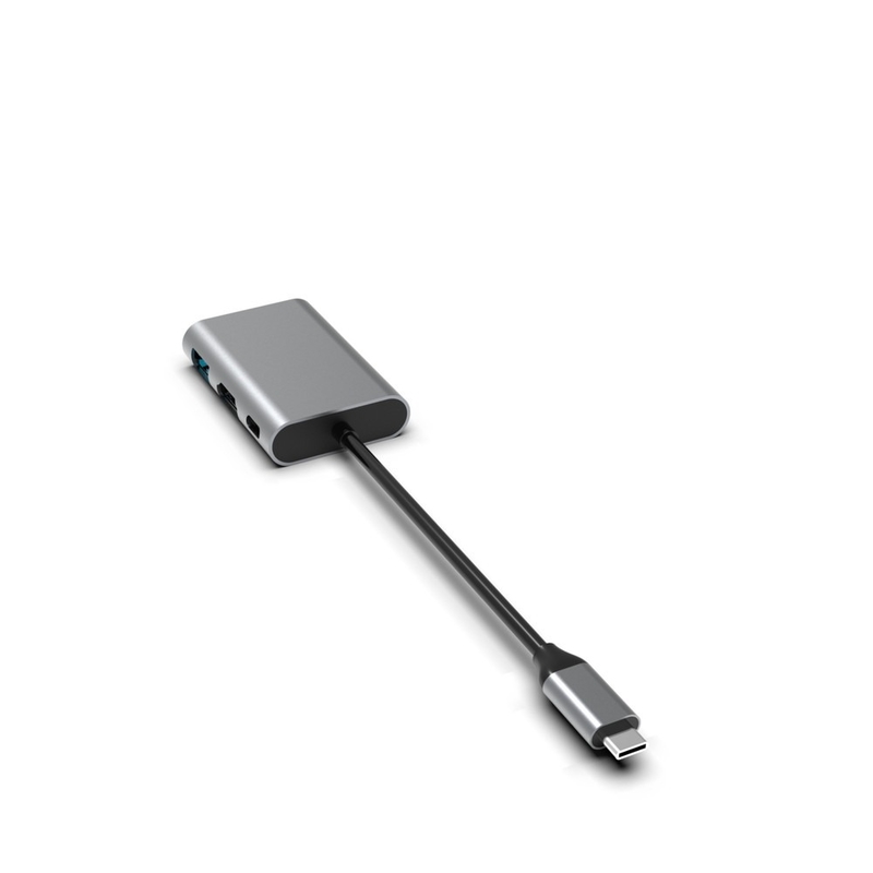 USB 3.0 naar Dual HDMI Adapter USB C PD 100w Converter 4K Port USB HUB 3 Port