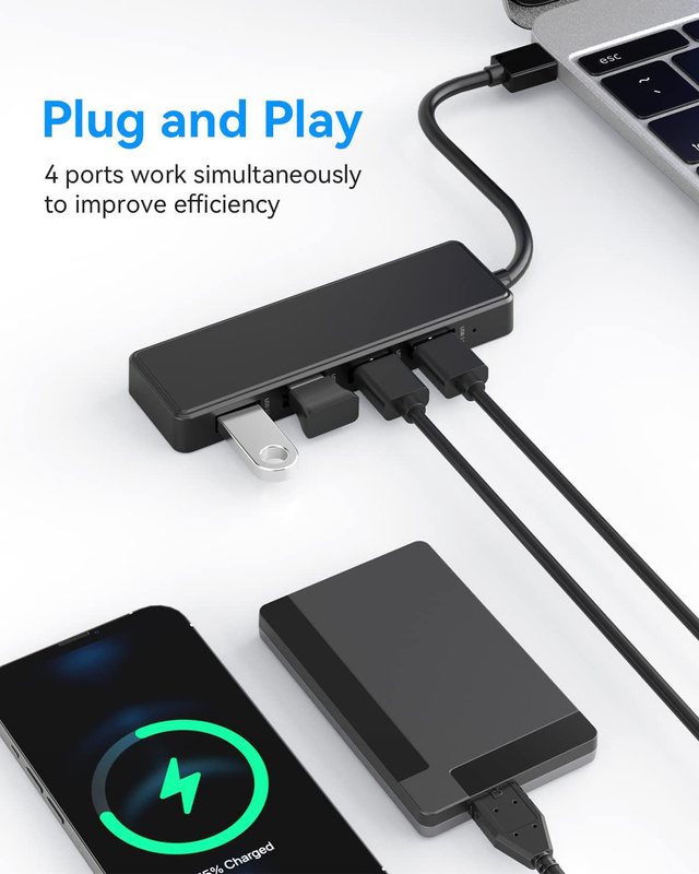 Hub USB 3.0 Hdmi USB 3.0/2.0 Type C Adapter met 10 Gbps gegevensoverdracht 1080P