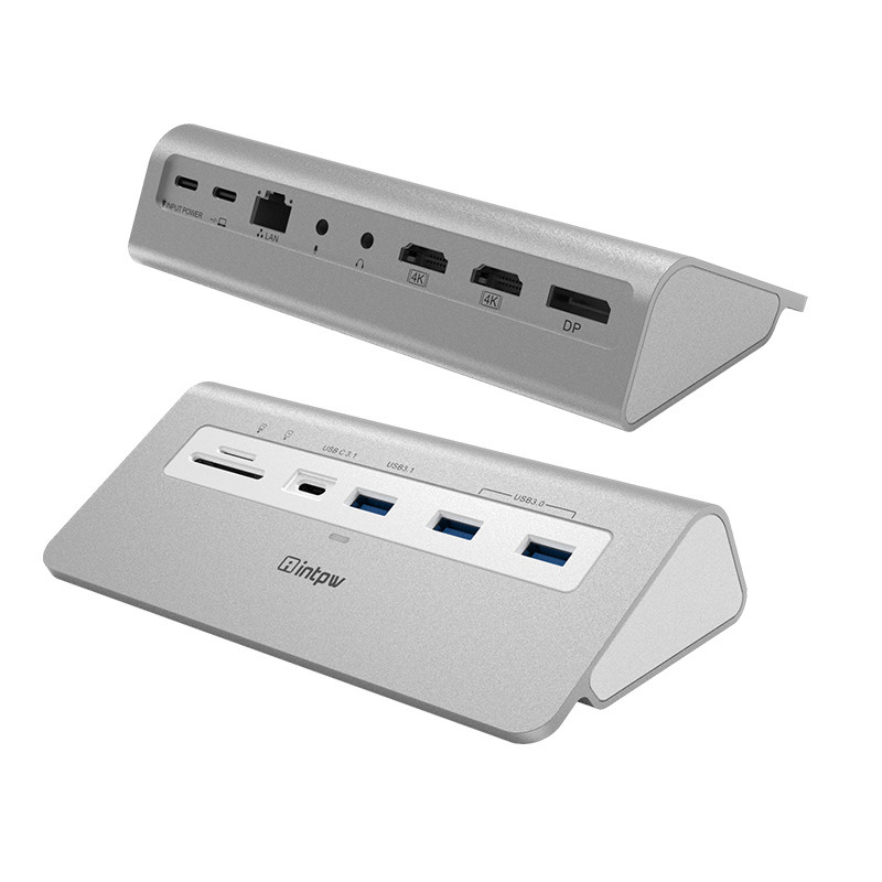 9-in-1 USB C-hub Multiport Adapter met 4K HDMI PD 100W USB-A en SD/TF kaartlezer