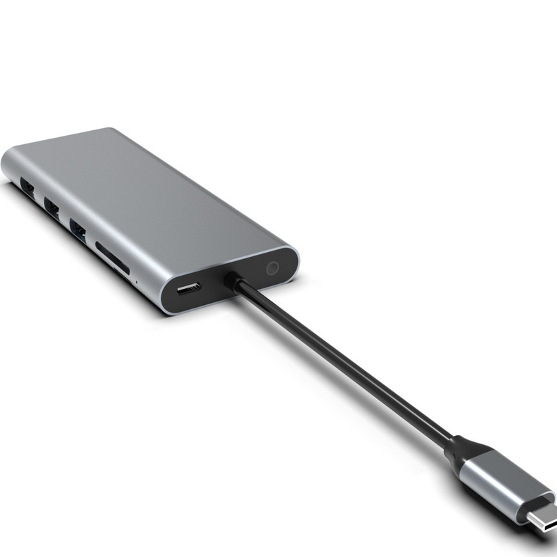 Type C USB Hub Ethernet Docking Station Expand Macbook Connectiviteit grijs voor voor laptop