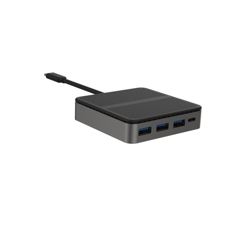 Square 6 In 1 Dual HD 4K Type C Docks Met RJ45 PD 100W SD TF 3xUSB 3.0 Docking Hdmi Hub Usb C A