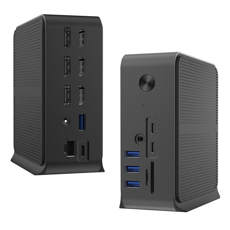 12 in 1 USB C HUB Docking Station met meerdere USB C-poorten USB Type C 4K RJ45 VGA USB Hubs Adapter