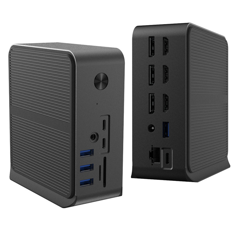 12 in 1 USB C HUB Docking Station met meerdere USB C-poorten USB Type C 4K RJ45 VGA USB Hubs Adapter