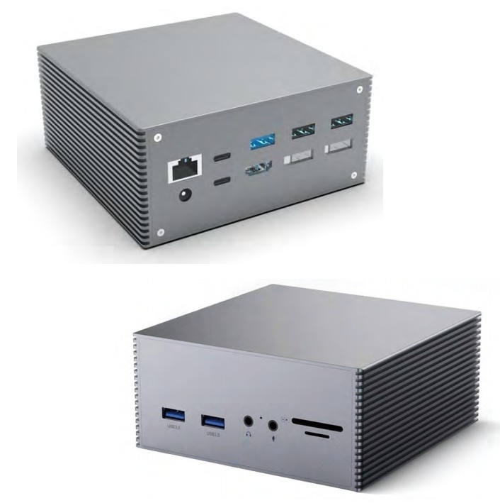 16 in 1 Thunderbolt 4 Docking Station 3 Monitors Mac USB 3.0 Universal Laptop DP USB C Met DC-toevoer