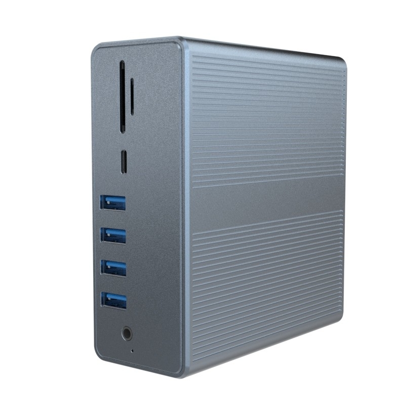 4k Thunderbolt 3 Docking Station Macbook Pro USB C Laptop Dual Monitor 18-in-1 Laptop Dock Voor MacBook