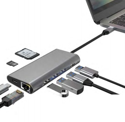 7 IN 1 draagbare USB C Docking Station HUB met 4K Display HDMI RJ45 voor macbook