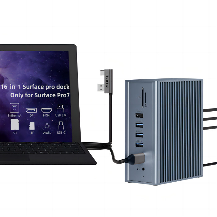 18 poorten Thunderbolt Docking Station 2 HDMI Dock Hub Voor HDMI 8K/4K Display Compatibiliteit