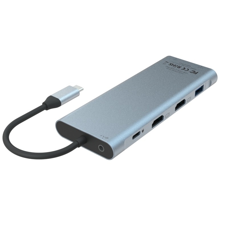 11-in-1 USB Type C multifunctionele hub adapter voor laptop en mobiele telefoon