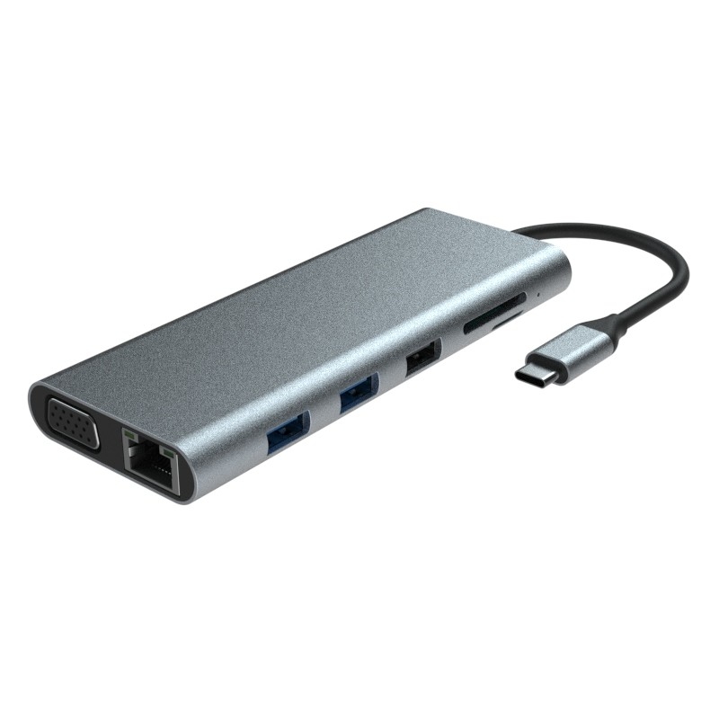 Macbook Pro USB-A Adapter Hdmi Usb C Met Plug And Play 5V / 1A stroomuitgang
