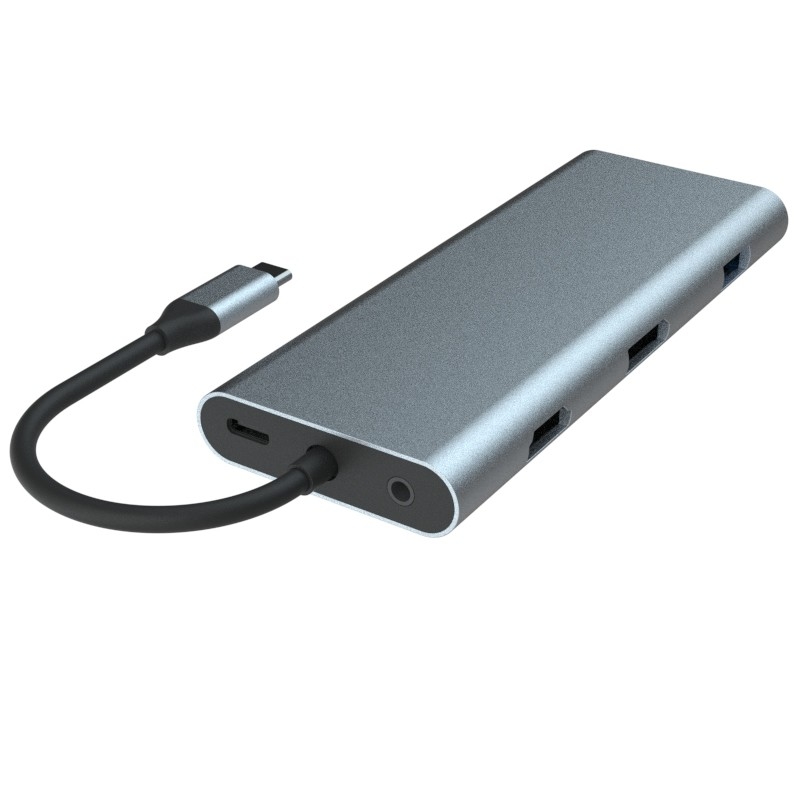 Macbook Pro USB-A Adapter Hdmi Usb C Met Plug And Play 5V / 1A stroomuitgang