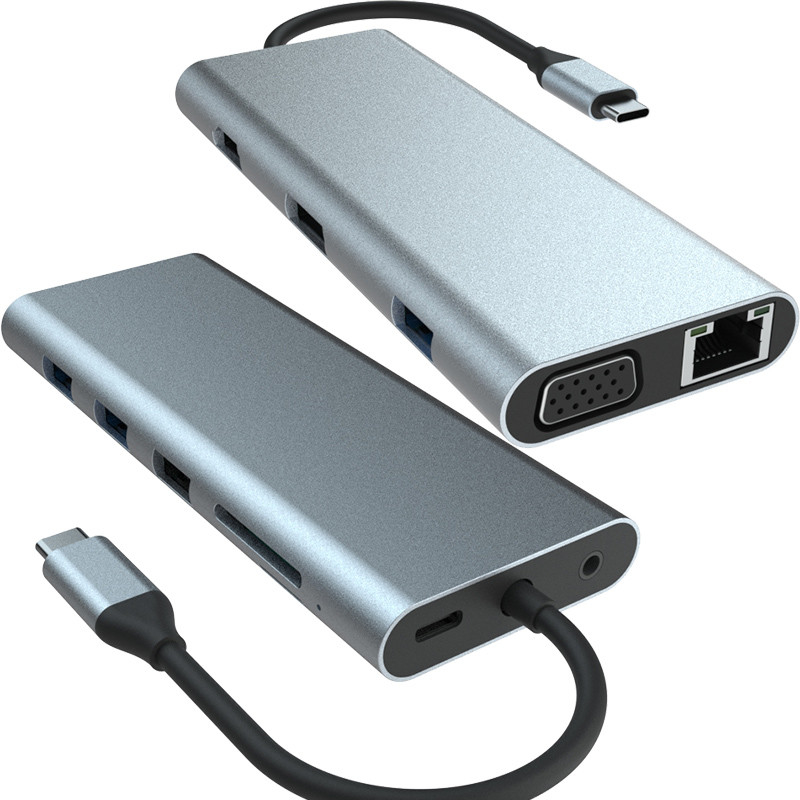 Macbook Pro USB-A Adapter Hdmi Usb C Met Plug And Play 5V / 1A stroomuitgang