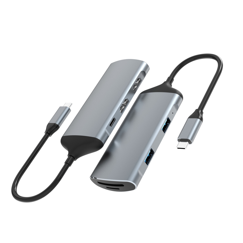 9 in 1 Displaylink Docking Station USB C met audio-poort voor laptop PC Notebook