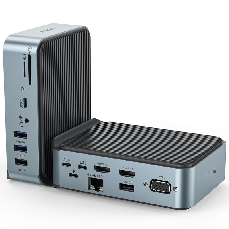 Gigabit Ethernet USB Type C Docking Station Charging Hub Met HDMI 4K-resolutie Voor Macbook