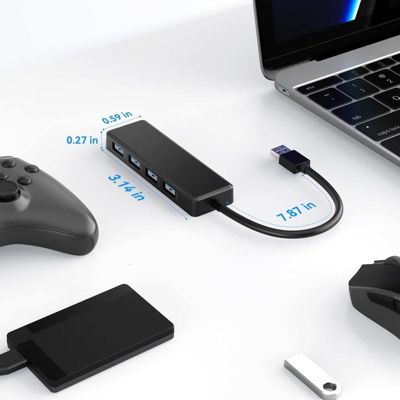 4 6 7 Poort USB 3.0 Hub Voor Laptop USB A Splitter Met Uitgebreide Kabel USB C Power Port