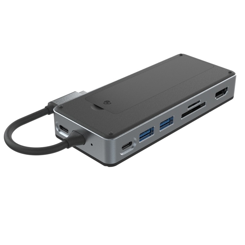 10 Gbps USB C Hub met M.2 SSD 10-in-1 USB-C Docking Station Voor Macbook Laptop