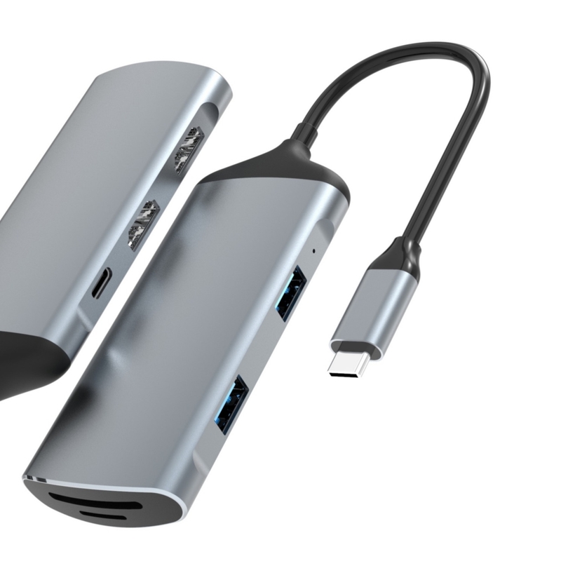 USB-C-adapter SD-kaart TF-kaart slot USB 3.0/2.0 Type C-adapter voor gegevensoverdracht
