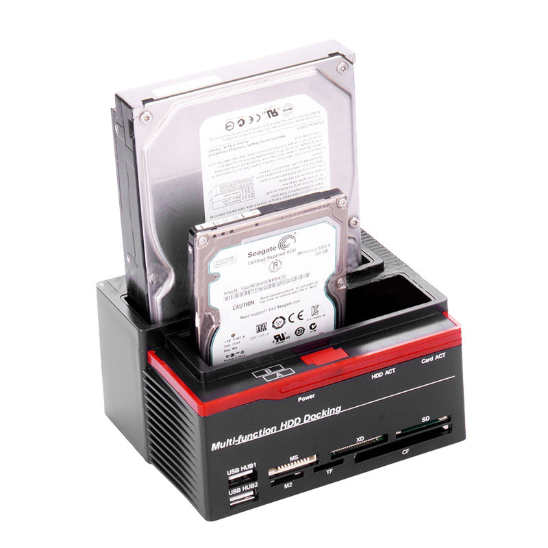 NVMe M.2 Duplicator Dual-Bay Offline Clone USB C naar NVME Docking Station Voor M2 SSD M Key Hard Drives
