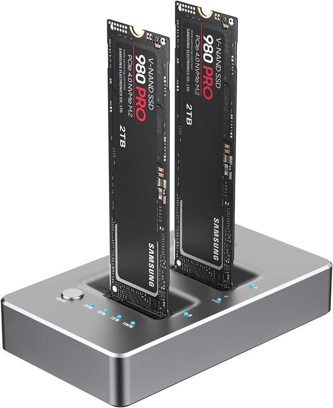 Offline Klon Docking Station Externe harde schijf Duplicator Dock NVMe M.2 SSD Ondersteuning Een Sleutel System Disk Kopie