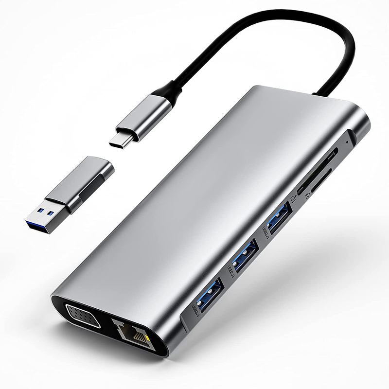 USB 3.0 Hub Extension Type A Man tot Vrouwelijk Gegevenskabel Met USB C Hub Power Extra Long