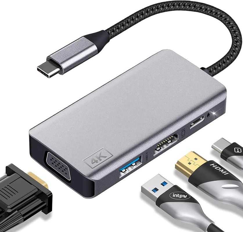 14 in 1 USB C Hub Adapter voor Macbook Pro Air Laptop USB C Docking Station Dual Monitor