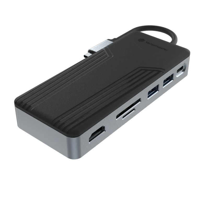 Aluminium USB C Hub 9 in 1 Type C Docking Station met SSD-behuizing Multifunctioneel