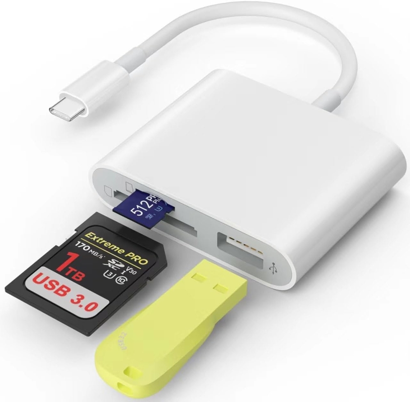 Kaartlezer USB 3.0 High Speed To SD Micro SD Kaart Adapter Geheugenkaartlezer iPhone 15