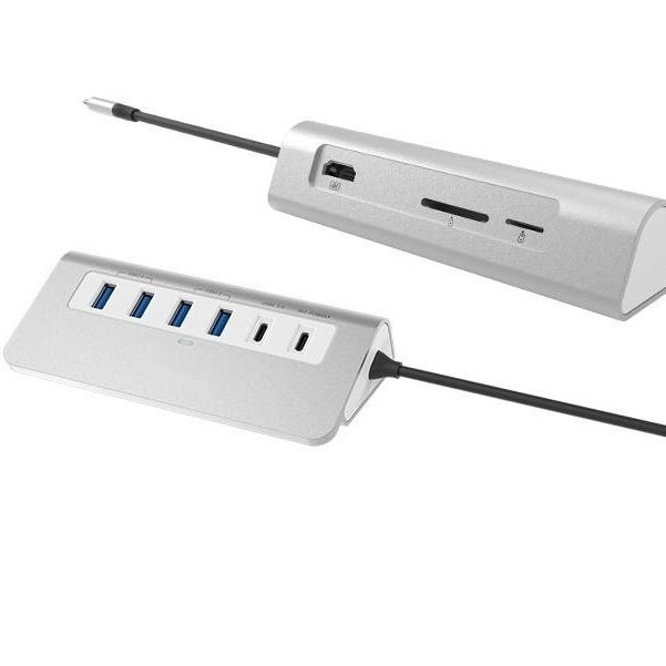 10 in 1 USB C Hub HDMI USB 3.0 SD/TF kaartlezer voor laptop MacBook en desktop computer
