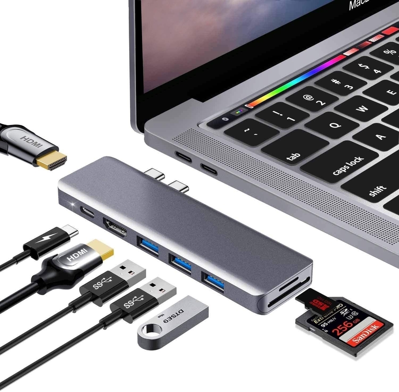 11 In 1 Multiport USB C USB-C Type-C PD 4K HDTV Hub Adapter Docking Station Met RJ45