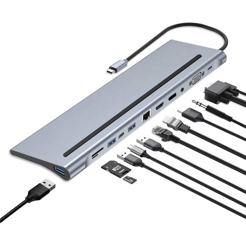 USB-C-interface multifunctioneel type-C-dock met SD TF-adapter OEM/ODM aanvaardbaar