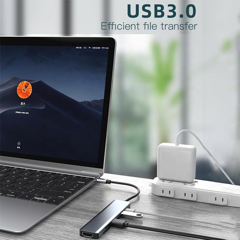 Type C Type-C Hub Multifunction Adapter voor het opladen van gegevensoverdracht en videoproductie