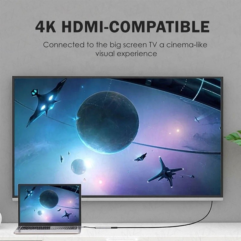 6-in-1 Multiport Laptop Docking Station met 4K HD HDMI HDTV USB 3.0 SD TF Card Reader