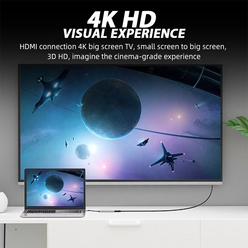 USB 3.1 Docking Station Hub met 4K HDMI USB3.0 TF SD Card Reader en 87W PD Charging