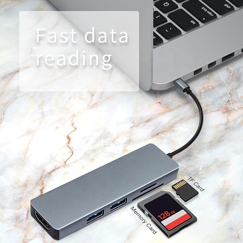 11 In 1 USB-C Hub Type-C naar HDMI USB3.0 USB2.0 SD TF Adapter Hub met kaartlezer