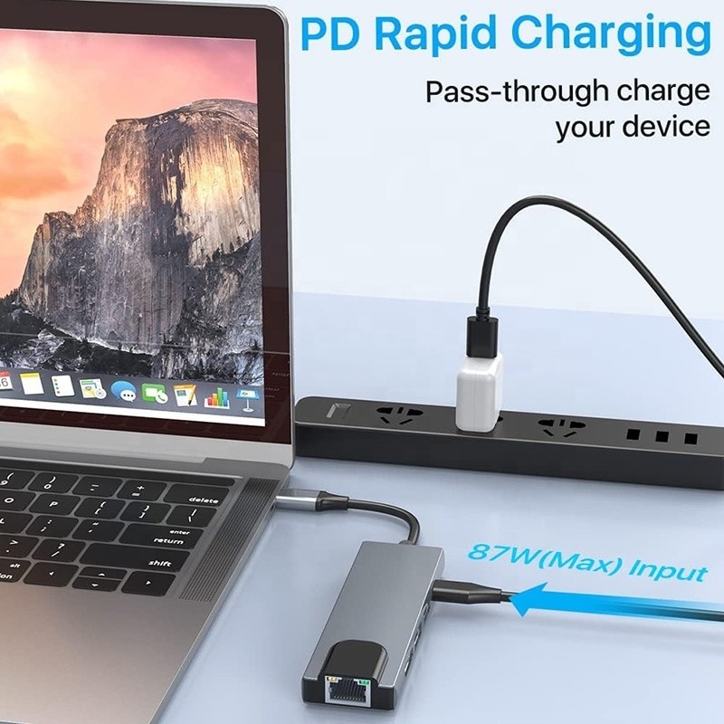 USB C Adapter 13 in 1 4K HDMI Hub Type C naar HDMI 4K USB 3.0 2.0 PD Charging Converter