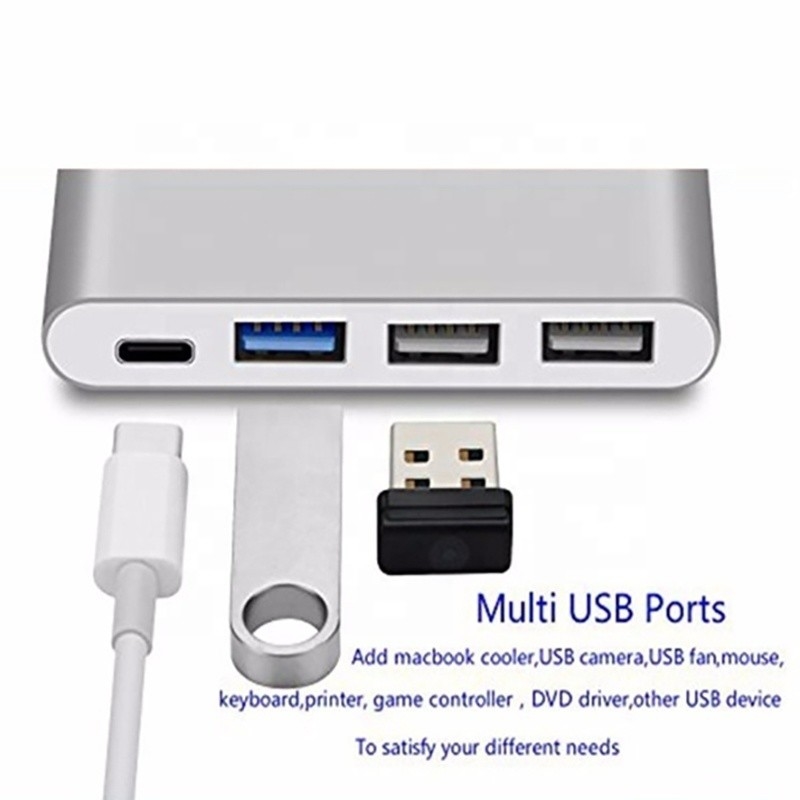 USB 3.1 Interface 4-in-1 Type C Hub Multiple Adapter voor snelle gegevensoverdracht