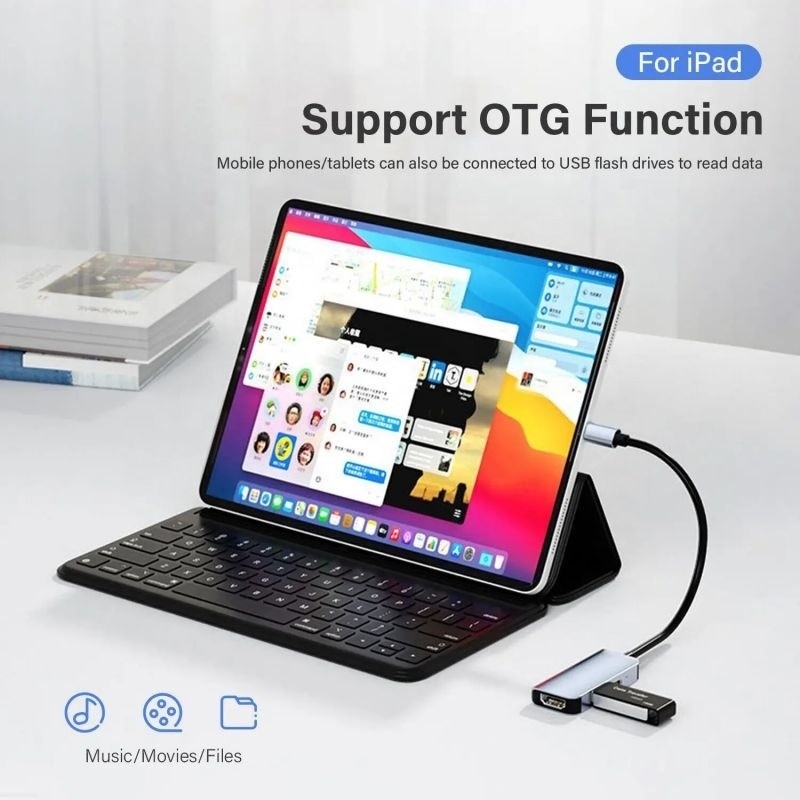 USB 3.1/USB Type-C Hub Adapter Docking Station met 4K HDMI USB3.0 USB 3.0 Type C PD