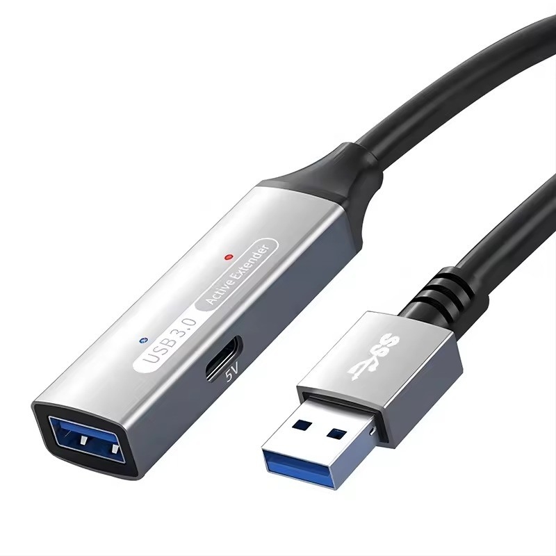USB 3.0 Hub Extension Type A Man tot Vrouwelijk Gegevenskabel Met USB C Hub Power Extra Long