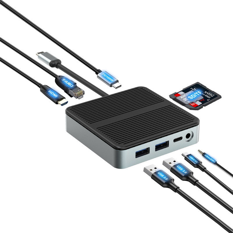 Type C Man tot Dual HDMI Vrouwelijke Thunderbolt 3 USB-C Multi-Monitor Adapter Cable 4K 30Hz