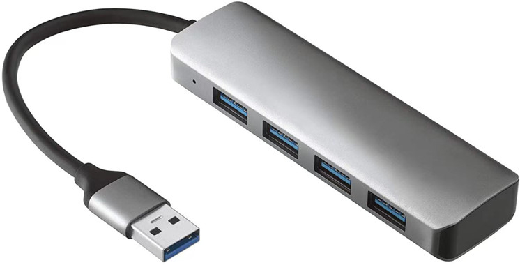 USB 3.0 tot 6 poorten USB-hub en 1000Mbps Ethernet-adapter voor compatibiliteit tussen man en vrouw