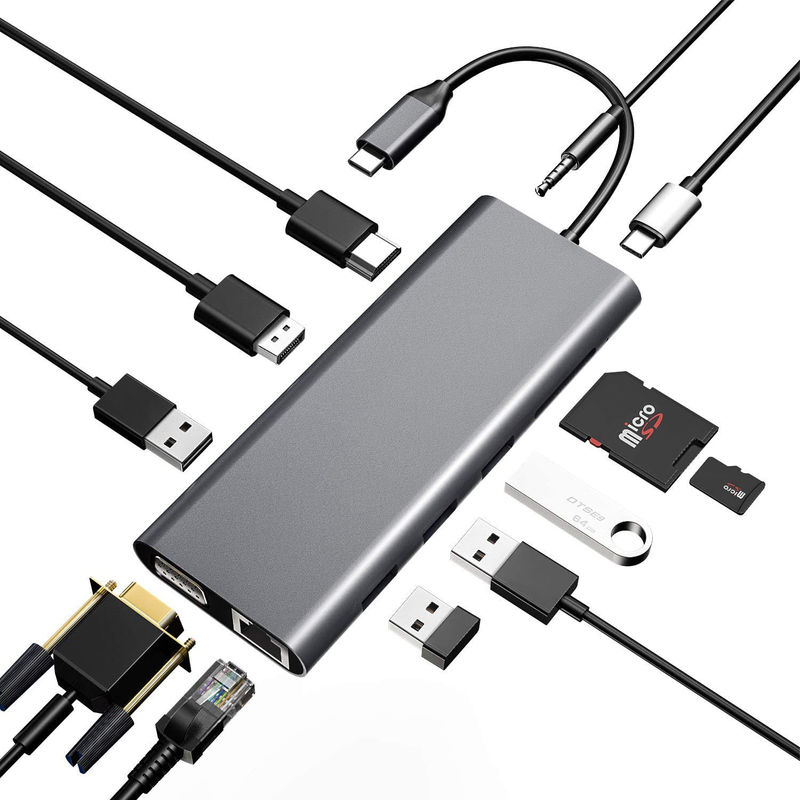 Loop-out USB C Type C Hub met High Definition 4K 60Hz HDMI Video Capture Card