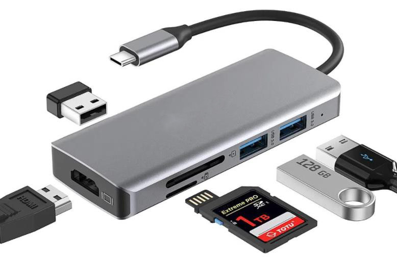 Persoonlijke lengte Grijs USB-C naar HDMI 2.1 Adapter 8K 60Hz voor snelheid USB Type C 3.1 Laptops