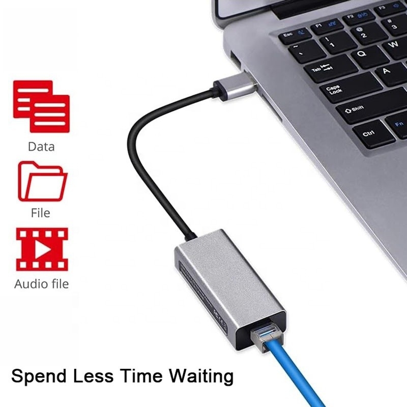 2500 Mbps Supersnelheid 2.5G USB 3.0 Network Card Adapter met 2.5G Gigabit Ethernet