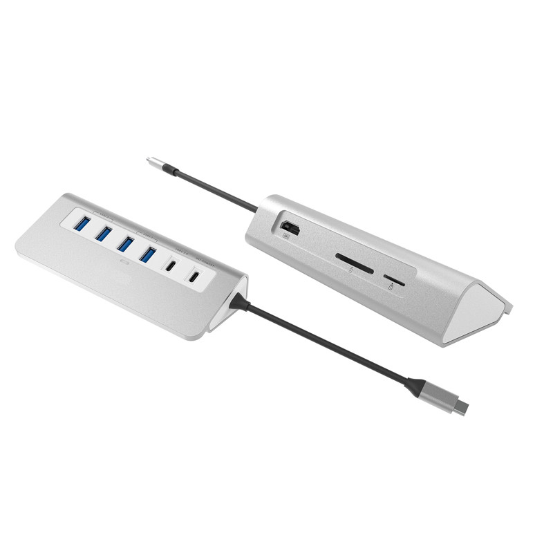 9 in 1 draagbare dokstation voor laptop met SD-kaartlezer HDMI 4K