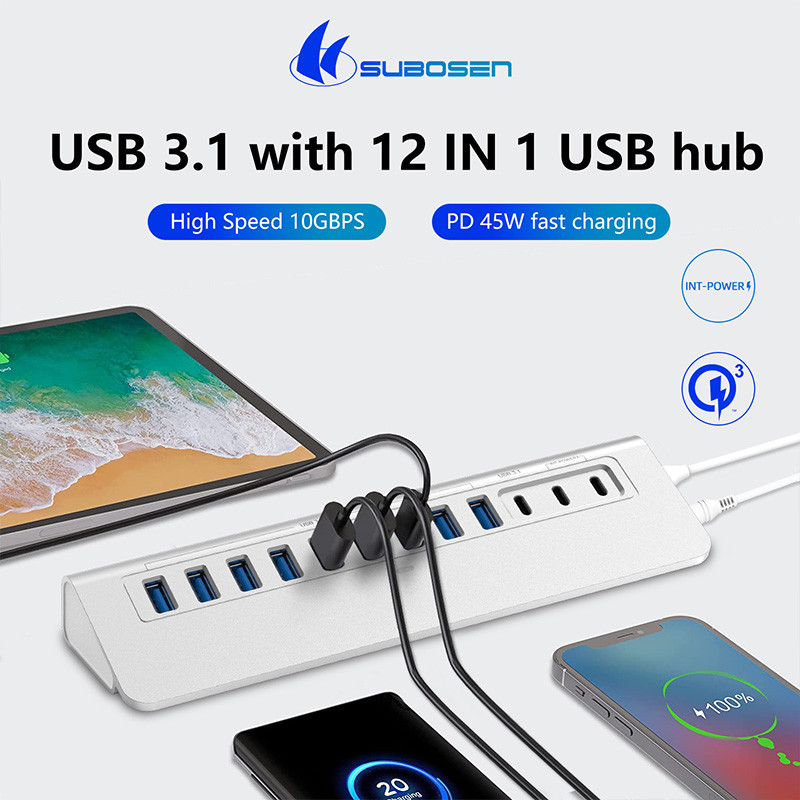 Aanpasbare Type-C-poortverlenger met USB-A-connector OEM/ODM-ondersteuning