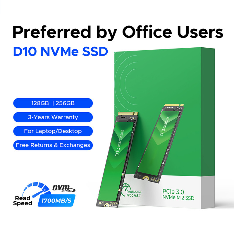 High Speed PCIe 3.0 Interface M.2 SSD met 128 GB capaciteit en SATA 6Gb/s controller