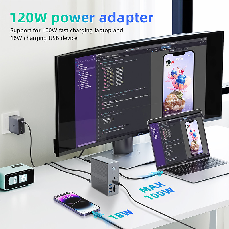 Hoge compatibiliteit USB C-adapter voor Windows 8K-display met OEM-ondersteuning en 1K-ondersteuning